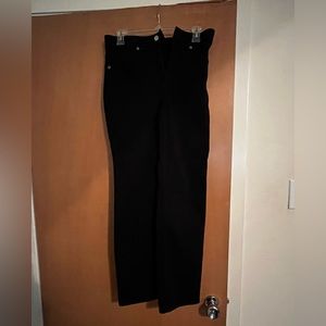 Express women’s black straight ankle high rise jeans size 4 long.